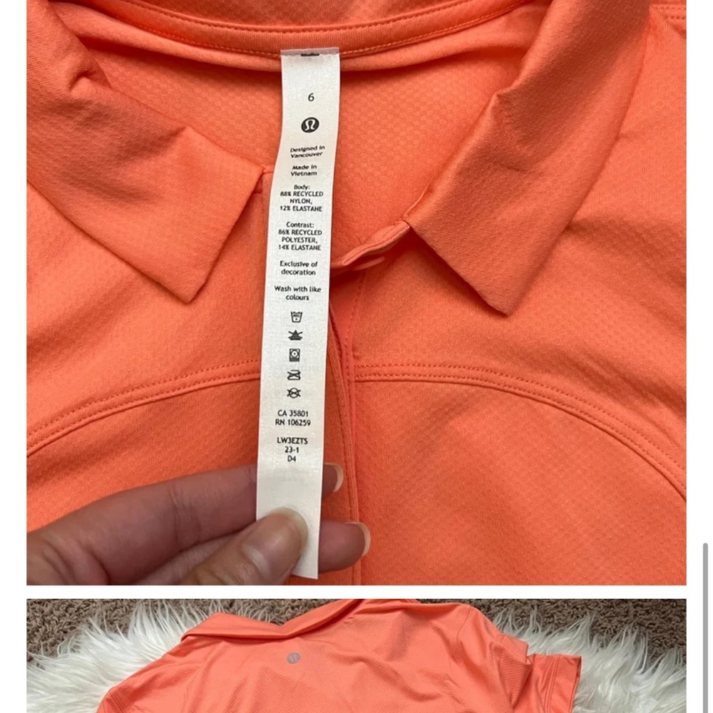 Lululemon quick dry short sleeve polo